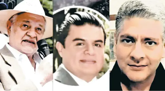  ??  ?? Eduardo Farah, Gustavo García y Mauricio Soto integran el bloque anti-Mancera.