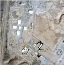  ?? ?? A Space Imaging/Inta SpaceTurk satellite image of Iran’s once-secret Natanz nuclear complex