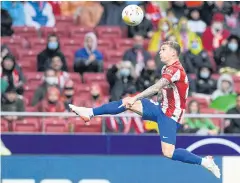  ?? AFP ?? Atletico Madrid’s Kieran Trippier during a Spanish league match this season.