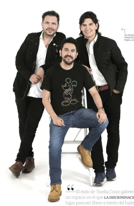  ?? FOTO: carlos Ortega ?? De izquierda a derecha, de pie: Felipe Ramírez, Hernán Jiménez Rojas y Jimmy Pérez (sentado).