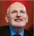  ?? Foto: P. de Melo Moreira, afp ?? Europäisch­er Spitzenkan­didat: Frans Timmermans.