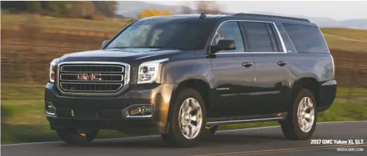  ?? MEDIA. GMC. COM ?? 2017 GMC Yukon XL SLT