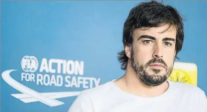  ?? FOTO: EFE ?? Alonso participó ayer en un acto como embajador de seguridad vial de la FIA en Viena y aprovechó para hablar del motor Honda