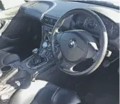  ??  ?? All-black original interior is in excellent condition.