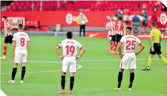  ?? FOTO: EFE ?? Sevilla perdió después de siete victorias y un empate en sus últimos partidos. /