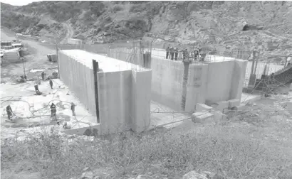  ??  ?? Six villages namely Kamombo, Chubuyu, Kanjondo, Bumputu, Chiboni and Kavunikwa making up Lubimbi 1 and 2 will be affected by the dam whose constructi­on is at 40 percent with the wall now at 10 metres out of the required 72 metres high