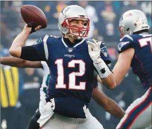  ?? AP PHOTO ?? Tom Brady is the National Football League’s Most Valuable Player.