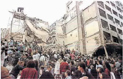  ?? (LA VOZ / ARCHIVO) ?? Impune. El atentado a la Amia ocurrió hace 23 años. Murieron 86 personas y hubo 300 heridos.