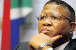  ??  ?? New Police Minister Fikile Mbalula who, the writer says, is a man of action and the most likely to invigorate the SAPS.