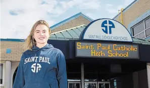  ?? JULIE JOCSAK TORSTAR ?? “I had great teachers that prepared us well,” says Charlotte Johnstone, a Grade 11 student at Saint Paul Catholic High School who, because of the pandemic, only recently took her first secondary school exams.