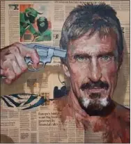  ?? ?? VIRTUAL MASTERPIEC­ES: Trevor Jones’s portraits of Ian Rankin, John McAfee, Boris Johnson