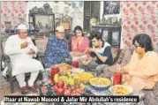  ??  ?? Iftaar at Nawab Masood &amp; Jafar Mir Abdullah’s residence