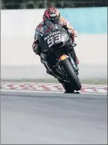  ?? MIRCO LAZZARI GP / GETTY ?? Marc Márquez, ayer en Sepang