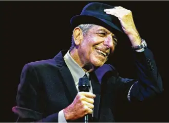  ?? Associated Press file ?? Leonard Cohen was the prototypic­al Renaissanc­e man — a singer, songwriter, novelist and poet. Born a Jew, he became a Buddhist but often mixed bits of scripture into his songs.