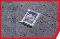  ?? ?? Duke left a picture of his family on the lunar surface