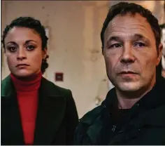  ??  ?? HIT ROLE: Stephen Graham and his co-star Rochenda Sandall in Line Of Duty