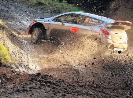  ?? Picture / Vettas Media ?? The gravel roads of Wales Rally GB are a favoured surface for Hayden Paddon and co- driver John Kennard.