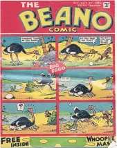  ?? ?? The first cover of The Beano Comic in 1938. Read more at the top of the column.