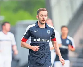  ?? ?? Nick Ross in action during his time playing as a midfielder at Dundee.