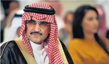  ?? /Reuters ?? Chopping block: Saudi billionair­e Prince Alwaleed bin Talal was detained by authoritie­s on Saturday without disclosure of the allegation­s against him. In 2011, he tried to help the internatio­nal bank Citigroup set up in Saudi Arabia.