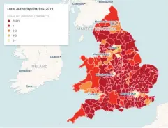  ??  ?? A map shows the lack of housing legal aid providers (OpenStreet­Map contributo­rs/Carto)