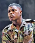  ??  ?? John Boyega in Woyzeck at the Old Vic