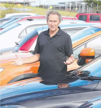  ?? Picture: RICHARD GOSLING ?? Pensioner John Hansen is furious to have been slapped with a $157 fine after he parked in the wrong area when every Varsity Lakes train station parking spot was taken.