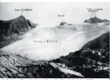  ??  ?? „Hallstätte­r Gletscher“noch in voller Pracht im Jahr 1885