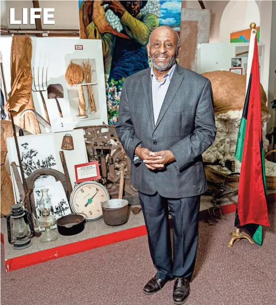  ?? MILWAUKEE JOURNAL SENTINEL FILES ?? Clayborn Benson, executive director of the Wisconsin Black Historical Society and Museum, poses for a portrait in the museum on April 29.