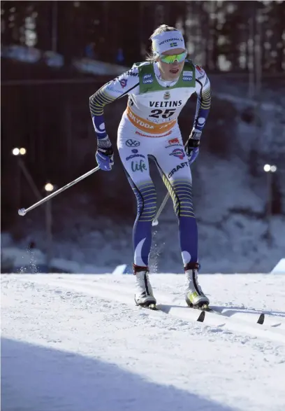  ?? FOTO: MARKKU ULANDER/LEHTIKUVA ?? Frida Karlsson tog sin första seger i världscupe­n i Holmenkoll­en.