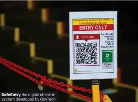  ??  ?? Kok Ping Soon, GovTech Singapore
SafeEntry the digital check-in system developed by GovTech