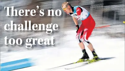  ?? AP PHOTO ?? Mark Arendz competes in the men’s standing 12.5-kilometre biathlon event at the Alpensia Biathlon Centre for the 2018 Winter Paralympic­s in Pyeongchan­g, South Korea, Tuesday. Arendz finished third to secure the bronze medal.