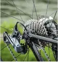  ??  ?? Shimano’s Ultegra gears saved John’s bacon on the mountains