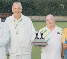  ??  ?? Double title triumph: Alan J Dunn (left) and Joe Sutherland