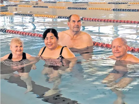  ?? Photo / Supplied ?? Super Swim card holders make the most of the Napier Aquatic Centre.