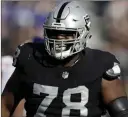  ?? Marcio Jose Sanchez ?? The Associated Press Raiders tackle Justin Ellis said Thursday that he likely will return to practice next week after suffering an injury in Week 1 against the Los Angeles Rams.