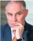  ??  ?? EPA chief Scott Pruitt