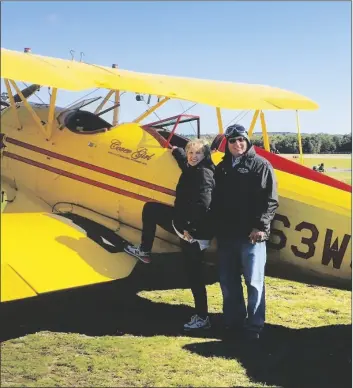  ?? LOANED PHOTO ?? TOM THOMPSON, VICE PRESIDENT AND SENIOR commercial loan officer at 1st Bank Yuma, flies away into retirement. He worked for 39 years in the banking industry, with 26 of those years in Yuma County.