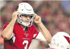  ?? GETTY IMAGES ?? Arizona Cardinals rookie quarterbac­k Josh Rosen will get his second taste of NFL pre-season action Friday against the New Orleans Saints, but will he line up with the starting offensive unit, or the backups?