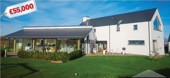  ?? ?? Well above par: This four-bedroom home in Patrickswe­ll, available to rent for €55,000, sleeps eight and is a short drive from Adare
