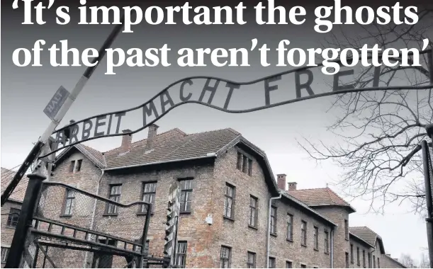  ??  ?? Students from the Cynon Valley were among other UK schools to take part in an emotional visit to the Auschwitz concentrat­ion camp, above