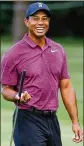  ?? ANDY LYONS / GETTY IMAGES ?? Tiger Woods is in a position now where he simply has to learn how to win again, Jack Nicklaus says.