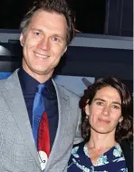  ??  ?? Celebrated couple: Actor David Morrissey and Esther Freud in 2014