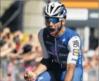  ?? Picture: AFP ?? SPRINTING HOME: Colombia’s Fernando Gaviria, of team Quick-Step, wins yesterday’s fifth stage of the Giro d’Italia