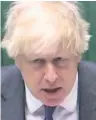  ??  ?? BLUSTER Boris Johnson
