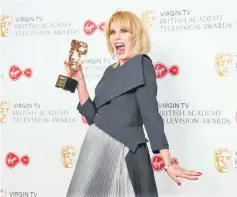  ??  ?? Joanna Lumley gets BAFTA’s highest honour, the BAFTA Fellowship.