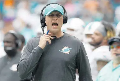  ?? WILFREDO LEE/AP ?? Columnist Dave Hyde says Adam Gase, above, has the talent within himself to change the culture in Miami to sustained excellence, but the question remains whether it will happen.