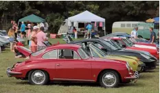  ??  ?? Below: Most Porsches on display remained all-stock, such as Walt Pennington’s ’62 356T6 ‘B’
Bottom: Motivated by a big 2.7-litre Type 4 motor, Garold Shaffer’s ’73 Porsche 914 sees plenty of street, autocross and track action