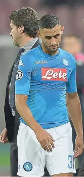  ??  ?? Sfortunato Nuovo infortunio per Faouzi Ghoulam, l’algerino che aveva appena recuperato dalla rottura del crociato: in allenament­o si è rotto la rotula (Getty Images)