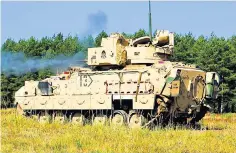  ?? ?? US will send 50 of these Bradley Fighting Vehicles – Germany will send Marders